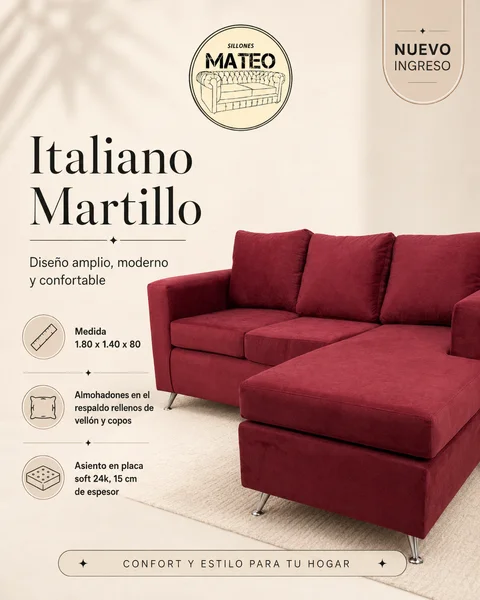 Sillon Italiano Martillo